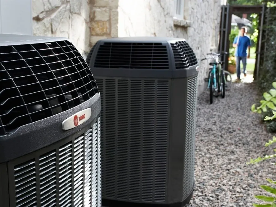 New Trane air conditioning units installed at a Greer home